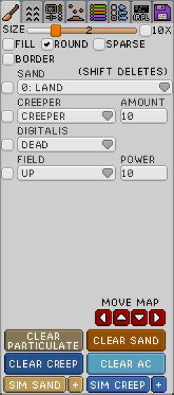 First tab of the editor